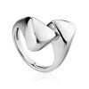 Sterling Silver Geometric Ring The ICONIC, Ring Size: 8 / 18, image 