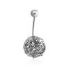 Bubble Motif Sterling Silver Navel Piercing, image 