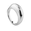Sleek Silver Ring The Liquid, Ring Size: 7 / 17.5, image 