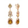 Fabulous Gilded Silver Zultanite Drop Earrings, image 