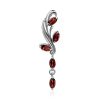 Chic Silver Garnet Pendant, image 