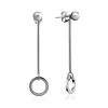 Transformable Silver Stud Dangle Earrings The ICONIC, image 
