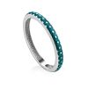 Slender Silver Enamel Ring, Ring Size: 6.5 / 17, image 