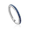 Sleek Silver Enamel Ring, Ring Size: 8 / 18, image 