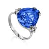Chic Silver Blue Quartz Ring, Ring Size: 6.5 / 17, image 