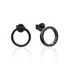 Blackened Silver Open Stud Earrings The ICONIC, image 