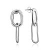 Chain Motif Silver Dangle Earrings The ICONIC, image 