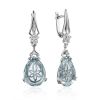 Chic Blue Quartz Drop Earrings, image 