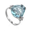 Light Blue Quartz Ring, Ring Size: 8 / 18, image 