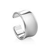 Glossy Wide Silver Ear Cuff The Liquid, image 
