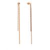 Rose Plated Silver Chain Dangle Earrings The ICONIC, image 