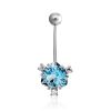 Dazzling Topaz Navel Piercing, image 