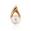 Elegant Gilded Silver Pearl Pendant, image 