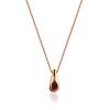 Chic Rose Gold Amber Pendant Necklace The Palazzo, image 
