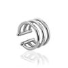 Minimalist Design Triple Line Silver Cuff The ICONIC, image 