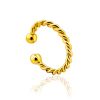 Twisted Design Gilded Silver Ear Cuff The Liquid, image 