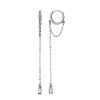 Trendy Chain Dangle Earrings With Crystals The ICONIC, image 