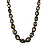 Luminous Faceted Green Amber Necklace, Length: 42, image 