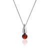 Minimalist Design Silver Amber Necklace The Palazzo, image 