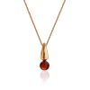 Chic Rose Gold Plated Amber Necklace The Palazzo, image 