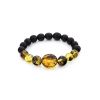 Safari Style Ebony Wood Amber Bracelet The Cuba, Length: 16, image 