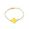 Stylish Gilded Silver Amber Chain Bracelet The Monaco, Length: 17, image 