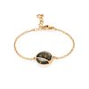 Chic Gilded Silver Amber Chain Bracelet The Monaco, Length: 16, image 
