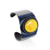 Blue Leather Amber Cuff Bracelet The Nefertiti, image 
