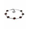 Stylish Silver Amber Chain Bracelet The Monaco, Length: 17, image 