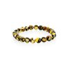 Mosaic Design Amber Beaded Bracelet The Dalmatian, image 