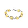 Link Amber Bracelet In Sterling Silver The Algeria, image 