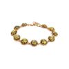 Link Amber Bracelet In Gold Plated Silver The Brunia, image 