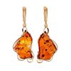 Handcrafted Amber Earrings In Gold The Rialto, image 