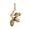 Floral Amber Pendant In Gold-Plated Silver The Dandelion, image 