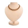 Versatile Two-Toned Amber Ball Beaded Stretch Necklace, image 