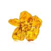 Bold Cognac Amber Brooch The Volcano, image 