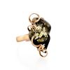 One Size Amber Ring In Gold The Rialto, Ring Size: Adjustable, image 