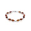 Cognac Amber Bracelet In Sterling Silver The Symphony, image 