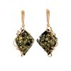 Handmade Amber Earrings In Gold The Rialto, image 