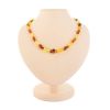 Multicolor Twisted Cut Amber Necklace, image 