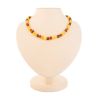 Two-Toned Amber Beaded Necklace, image 