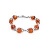 Link Amber Bracelet In Sterling Silver The Algeria, image 