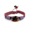 Leather Tie Bracelet With Cognac Amber The Copacabana, image 