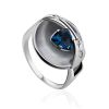 Stylish Silver Topaz Ring, Ring Size: 7 / 17.5, image 