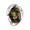 Handmade Amber Brooch In Sterling Silver The Rialto, image 