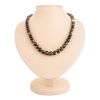 Black Amber Ball Beaded Necklace The Meteor, image 