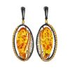 Amber Earrings In Gold-Plated Silver The Triumph, image 
