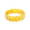 Honey Amber Flat Beaded Bracelet, image 