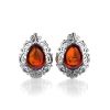 Amber Earrings In Sterling Silver The Luxor, image 