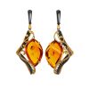 Amber Earrings In Gold-Plated Silver The Triumph, image 